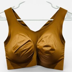 Evelyn & Bobbie The Defy Bra | Wireless Sculpting Support | Brown | Size L